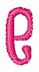 Fruity Font e - 4x4 font quick stitch embroidery design for decorative pillow covers
