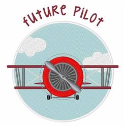 detailed pilot machine embroidery pattern - Future Pilot for Decorative Pillows