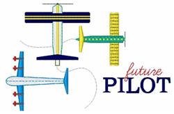 Future Pilot - 4x4 pilot beginner-friendly embroidery design for Kids T-Shirts