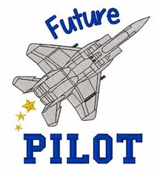 Future Pilot - 4x4 pilot detailed machine embroidery design for reusable tote bags