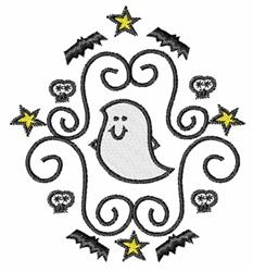 Ghost - 4x4 ghost detailed machine embroidery design perfect for cute baby onesies