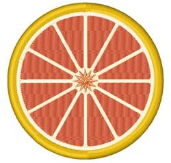 grapefruit detailed machine embroidery - Grapefruit perfect for reusable tote bags