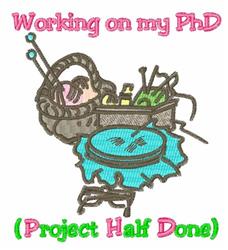 detailed project machine embroidery pattern - Half Done Project for decorative pillow covers