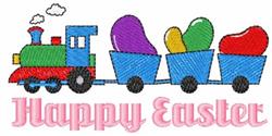 Happy Easter - 5x7 easter detailed machine embroidery design for cute baby onesies