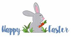 beginner-friendly easter bunny rabbit machine embroidery pattern - Happy Easter for Kids Apparel