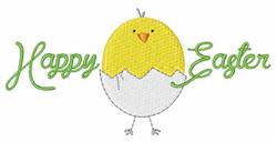 bird beginner-friendly machine embroidery - Happy Easter perfect for reusable tote bags