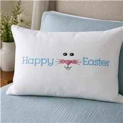 Happy Easter - 5x7 bunny rabbit quick stitch embroidery design for Easter Baskets