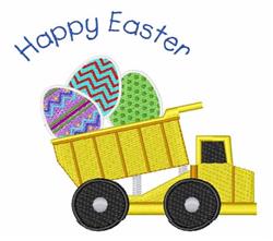 easter detailed machine embroidery - Happy Easter perfect for decorative pillow covers