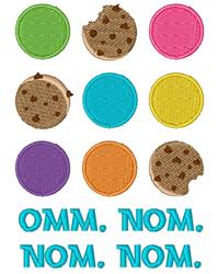 detailed pattern machine embroidery pattern - Humorous Cookie Pattern for kitchen aprons