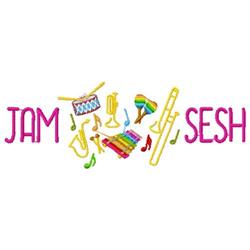 Jam Sesh - 5x7 sesh beginner-friendly embroidery design for Music Class Backpacks