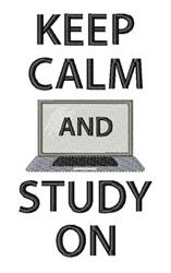 study beginner-friendly machine embroidery - Keep Calm, Study On for Birthday Banners