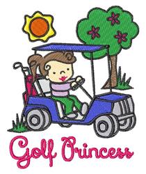 Golf Princess Embroidery Design | EmbroideryDesigns.com