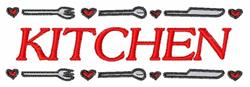 Kitchen - 5x7 heart beginner-friendly machine embroidery design for kitchen tea towels