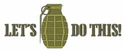 Lets Do This - 5x7 thi beginner-friendly embroidery design for kitchen tea towels