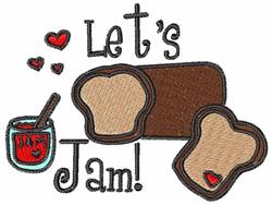 heart detailed machine digital embroidery - Lets Jam perfect for kitchen aprons