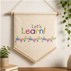 Lets Learn! - 5x7 learn! beginner-friendly embroidery design for Dining Table Decor