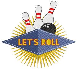 Lets Roll - 5x7 roll detailed machine embroidery design perfect for reusable tote bags