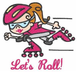 detailed roll machine embroidery pattern - Lets Roll perfect for Kids T-Shirts