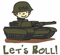 detailed roll machine embroidery pattern - Lets Roll perfect for reusable tote bags