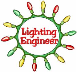 Lighting Engineer - 5x7 engineer detailed machine embroidery design for kitchen aprons