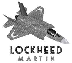 beginner-friendly martin machine embroidery pattern - Lockheed Martin for Jackets
