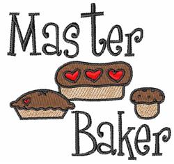 detailed baker machine embroidery pattern - Master Baker perfect for reusable tote bags