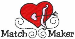 Match Maker - 5x7 heart beginner-friendly embroidery design for cute baby onesies