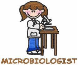 detailed microbiologist machine embroidery pattern - Microbiologist for reusable tote bags