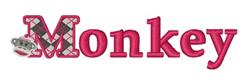 beginner-friendly head machine embroidery pattern - Monkey Head for Event Banners