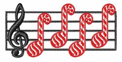 Musical Notes - 4x4 note detailed machine embroidery design perfect for kitchen aprons