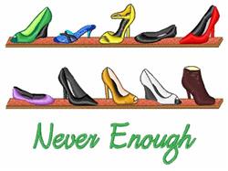 detailed enough machine embroidery pattern - Never Enough for reusable tote bags