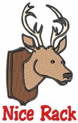 reindeer detailed machine digital embroidery - Nice Rack perfect for reusable tote bags