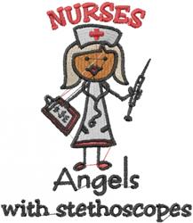 nurse detailed machine digital embroidery - Nurses perfect for Kids T-Shirts