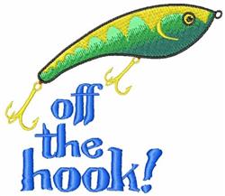 hook detailed machine digital embroidery - Off The Hook perfect for reusable tote bags