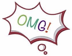 beginner-friendly bubble machine embroidery pattern - OMG Comic Bubble for patchwork quilt blocks