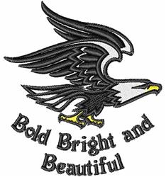 detailed bird machine embroidery pattern - Patriotic Eagle for Patriotic Banners
