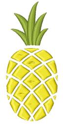 quick stitch leaf machine embroidery pattern - Pineapple perfect for kitchen aprons