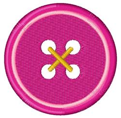 Pink Button - 4x4 button beginner-friendly embroidery design for cute baby onesies