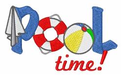 time beginner-friendly machine embroidery - Pool Time perfect for Summer Apparel