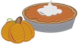 Colorful pumpkin pie slice with rich orange filling, whipped cream topping, and a bright orange pumpkin beside it, perfect fo