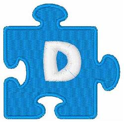 beginner-friendly solid machine embroidery pattern - Puzzle Piece Solid D for cute baby onesies