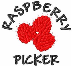 detailed picker machine embroidery pattern - Raspberry Picker for decorative pillow covers