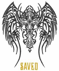 Saved - 5x7 cross detailed machine machine embroidery design perfect for Jackets