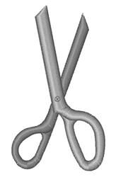 quick stitch scissor machine embroidery pattern - Scissors for reusable tote bags