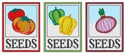 detailed packet machine embroidery pattern - Seed Packets for Community Event Bags