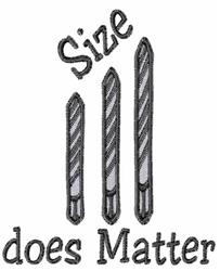 beginner-friendly matter machine embroidery pattern - Size Does Matters for Work Aprons