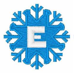 Snowflake Font E - 4x4 snowflake beginner-friendly embroidery design for patchwork quilt blocks