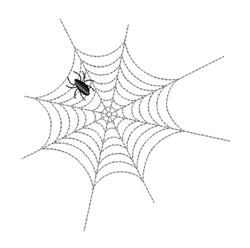 quick stitch halloween spider machine embroidery pattern - Spider Web for kitchen aprons