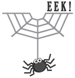 Spider Web Half - 4x4 spider beginner-friendly embroidery design for kitchen tea towels