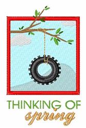 swing detailed machine embroidery - Spring Swing perfect for decorative pillow covers